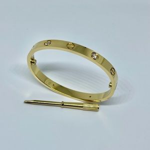 Stainless Steel Stone Bracelet 16cm